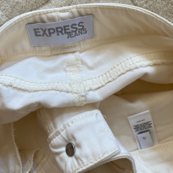 Express creamy white skinny jeans - Picture 2 of 5